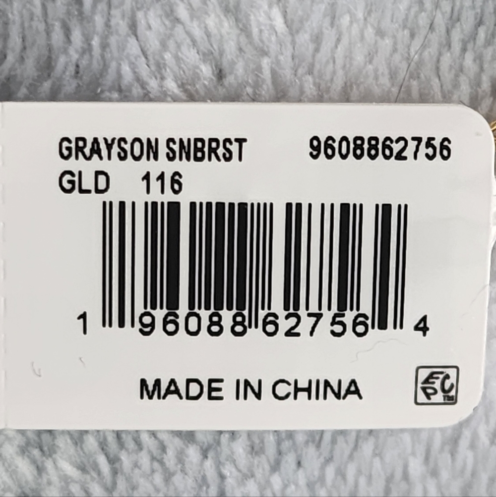 Gold "Greyson Sunburst"  Necklace with Dazzling Fixed Pendant NEW! Kendra Scott - Picture 8 of 8